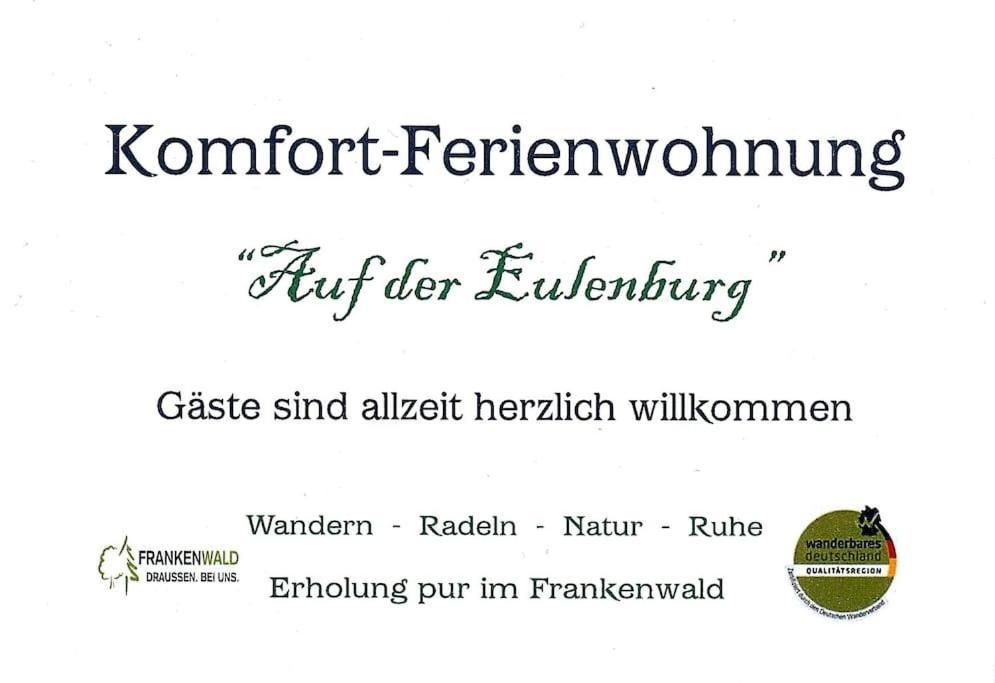 Komfort-Ferienwohnung Auf Der Eulenburg Grafengehaig Екстер'єр фото